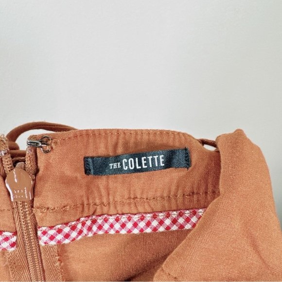 Anthropologie Maeve The Colette Strappy Jumpsuit in Cedar Orange Brown - Picture 10 of 16